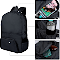Miniatyrbild 3 av 5: 25L Superlätt Hopfällbar Liten Ryggsäck Vattenresistent Hållbar Unisex för Utomhuscamping Vandring Resor Promenader Cykling Shopping