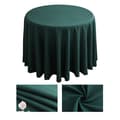 Rund duk i polyester, maskintvättbar - Mörkgrön 160cm