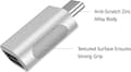 Pikkukuva 5 / 5: USB C - USB -sovitin, USB-C - USB 3.0 -sovitin, USB Type-C - USB -sovitin, 4/3 - USB-naaras -sovitin MacBook Pro 2021:lle, MacBook Air 2020:lle, iPad Pro 2021:lle silver