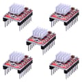 A4988 Stepper Motor Driver Modul + Køleplade til 3D Printer Reprap red