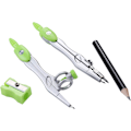 Miniatyrbild 3 av 5: Matematik Geometri Set 10 Delars Elevmaterial med Splittersäker Förvaringslåda, Grön Green
