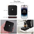 Miniatyrbild 2 av 5: Mini Kaffevåg, med Automatisk Timer, Uppladdningsbar Espressovåg med Timer, 2kg/0.1g Högprecisionsvåg för Kaffebönor, Svart