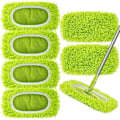 Miniatyrbild 1 av 5: Återanvändbara torrsvepande dukar Mikrofiber Våta Moppdynor Kompatibla med Mopp Ersättning Svepande Moppdynor Refiller (6 st) 6PCS