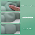 Miniatyrbild 5 av 5: Ergonomiskt Moln Tangentbords handledsstöd med Mus handledsstöd, Slitstarkt Polyester Moln Armstöd Handledsskydd, Grön Green