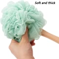 Miniatyrbild 2 av 5: Loofah Ryggskrubbare för Dusch, Träskaft Långt Badsvamp Lufa Duschborste, Mjuk Nylon Mesh Ryggrengörare (Grön) Green