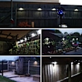 Miniatyrbild 3 av 4: Solcellsdrivna staketlampor | Utomhus Vägglampa LED, Trådlös, Vattentät, Heminredning | för Räcken Staket, Trappsteg Uteplats, Trappor (8-pack)