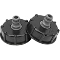 Miniatyrbild 1 av 5: St S60x6 IBC Tanklock 1000l Tankbeslag, 1/2\" Utloppsdiameter Nippelkoppling 60mm för Tonventil, 1/2\" Trädgårdsslangkoppling
