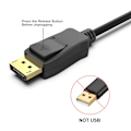 Miniatyrbild 2 av 5: 2 DisplayPort till DisplayPort, hane till hane videokabel 1,8 m kabel, DP till DP hane till hane kabel, stöder 4K@60Hz, 2K@165Hz 2pcs