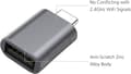 Pikkukuva 3 / 5: USB C - USB -sovitin, USB-C - USB 3.0 -sovitin, USB Type-C - USB, 4/3 - USB-naaras -sovitin MacBook Pro 2021:lle, MacBook Air 2020:lle, iPad Pro 2021:lle gray