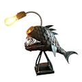 Miniatyrbilde 1 av 5: Fiskerlampe USB Oppladbar Metall Bordlampe, Håndlaget Dekorasjon for Lite Rom-Xin 0 0