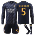 Miniatyrbilde 1 av 2: 23-24 Vinter Real Madrid Borte Fotballdrakt for Voksne og Barn Nr. 5 BELLINGHAM-XIN L