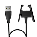 Miniatyrbillede 5 af 5: Smartwatch-oplader, opladningskabel, USB-oplader, adapter til Fitbit Charge 2 pulsmåler (sort) - Xin