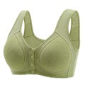 Miniatyrbillede 1 af 5: Frontluknings-blonde-bh til modne kvinder - uden bøjle, støttende-Xin green 38 inches