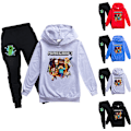 Miniatyrbilde 2 av 3: Barns Minecraft Treningsdress Genser Topp + Bukse Sett Halloween Svart-Xin black 130cm