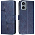 Miniatyrbilde 1 av 5: Kompatibel med Motorola Moto G05 4G Deksel Stativ Flip Beskyttende Lær Telefon Deksel - xindaren Style D