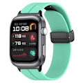 Miniatyrbilde 3 av 3: For Huawei Watch D2 Magnetisk Sammenleggbar Spenne Silikonrem Erstatning Armbånd - Xin Style B