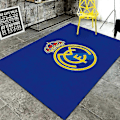 Miniatyrbillede 1 af 3: Retro Firkantet Tæppe - Blødt, Skridsikkert og Højabsorberende Studie Tæppe - Xin Real Madrid