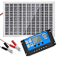 Miniatyrbilde 3 av 5: 30W 12V Solcellepanel Batterilader+40A Kontroller for Bobil Bil Båt Hjem Camping jn-xindaren