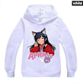 Miniatyrbild 2 av 3: Ny Pojkar Flickor Casual Långärmad Hoodie Aphmau Barn Huvtröja Tröjor Toppar Present-Xin White 3-4Years
