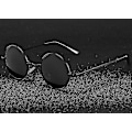 Miniatyrbillede 5 af 5: Retro Klassisk, Vintage Runde Polariserede Solbriller-Xin Black C