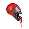 Miniatyrbild 4 av 5: Superhjälte Venom Mask, Skrämmande Kostym Bus Party Läskig Venom Super Latex Mask för Vuxna Män och Kvinnor, Avengers latex hel huva Cos röd-Xin