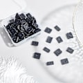 Miniatyrbild 3 av 5: 80 st Resin Benbensskydd 4 Storlekar Bensskydd Svarta Benspetsar Rektangulära Bensskydd Resinändkåpor - Xin