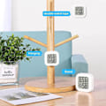 Miniatyrbilde 3 av 5: Case Pack Innendørs Termometer Hygrometer Digital Hygrometer Innendørs Termometer Husholdning Høy Presisjon Temperatur-Xin