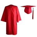 Miniatyrbillede 3 af 5: Voksen Graduation Kjole med Lynlås - College Akademisk Graduation Kjole - Xin Purple XL