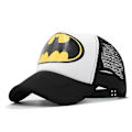 Pikkukuva 1 / 2: Lasten Batman verkko snapback baseball-lippis kesäksi ulkoiluun hengittävä säädettävä urheilu aurinkohattu-xindaren pojille ja tytöille Black White