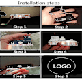 Miniatyrbillede 5 af 5: 2 stk Velkomstlogo Laser Billedørlys Projektorlampe Led Høflighedslys til Skoda Superb 2009-2018 Mk2 Mk3 Superb Tilbehør-Xin B