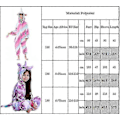 Miniatyrbillede 3 af 3: Børnepige En-delt Enhjørning Pyjamas Flanel Hættetrøje Body Winter Body Pyjamas-Xin C 4-5 Years