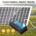 Miniatyrbilde 5 av 5: 30W 12V Solcellepanel Batterilader+40A Kontroller for Bobil Bil Båt Hjem Camping jn-xindaren
