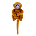 Miniatyrbillede 5 af 5: Golden Monkey Plyslegetøj Blødt Udstoppede Dyr Dukke Simulation Langarmet Abe Plysdyr Baby Sovende & Beroligende Ledsager Legetøj Fødselsdagsgave - xindaren