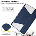 Miniatyrbillede 5 af 5: Beskyttelsescover til Lenovo Tab M11 (xiaoxin Pad 11 2024) PU + akryl tablet stand beskyttelsescover med bluetooth tastatur-Xin Dark blue Style B Lenovo Tab M11 (Xiaoxi