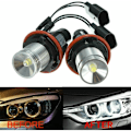 Miniatyrbild 5 av 5: 1 par vita LED angel eyes logo halo ljus för E39 E53 E60 E63 E64 E66 E87 5 6 7 X3 X5,-xindaren