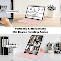 Miniatyrbilde 2 av 5: Beskyttelsesdeksel for Lenovo Tab M11 (xiaoxin Pad 11 2024) PU + akryl nettbrettstativ beskyttelsesdeksel med bluetooth-tastatur - Xin Pink Style B Lenovo Tab M11 (Xiaoxi