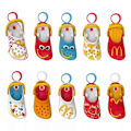 Miniatyrbillede 1 af 5: 2024 McDonald's Mini Crocs Nøglering Happy Meal Legetøj Komplette Søde Mini Nøglering-Xin 10pcs sets