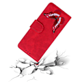 Miniatyrbillede 4 af 5: for Honor Magic 5 Lite 5G / X40 5G/X9a 5G Sommerfugl Print Fuld Beskyttelse Cover Læder Wallet Stand Telefon Case-Xin Red