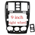 Miniatyrbild 3 av 4: 9 Tums Bilstereo Ram GPS Navigation Fascia Panel för 2002-2011 Hyundai Getz Installation-Xin left wheel Blcak