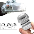 Miniatyrbillede 4 af 5: Universal Trailer Hitch Lås Kobling Træk Kugle Hængelås Træk Kugle Lås Campingvogn Lås til Campingvogn Trailer, Zinklegering (sølv) 1 stk - xindaren