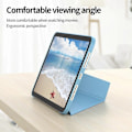 Miniatyrbild 4 av 5: Magnetisk Absorption Origami Smart TPU + PU Läder Fodral Tablet Skydd för iPad mini (2021)-Xin Black