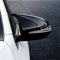 Miniatyrbild 2 av 5: För W205 W213 W222 Blank Svart Hornformad Sidospegelkåpa Trim A0998110122 A0998110222-Xin