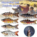 Miniatyrbilde 2 av 5: Robot Svømmeagn 10cm Multi-seksjon Fiskeagn med 6 Kroker, Livaktig Hard Agn - Xin T