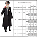 Pikkukuva 4 / 4: 3-14-vuotiaat lapset teini-ikäiset pojat tytöt Harry Potter Hermione Granger Gryffindor roolipeli univormu asu setti lahja 3-4-vuotiaat-Xin BOy 3-4 Years