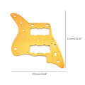 Miniatyrbild 4 av 5: Gitarr Skyddsplåt Jazzmaster Stil Aluminium Guld Gitarrplektrumskydd-Xin
