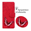 Miniatyrbild 5 av 5: för Honor Magic 5 Lite 5G / X40 5G/X9a 5G Fjärilstryck Fullt Skydd Läder Plånbok Ställ Telefonfodral-Xin Red