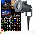 Miniatyrbilde 1 av 5: LED-projektorlys for julebelysning, LED-projektor kompatibel med jule-/halloween-projektorlys, vanntett IP65 julebelysning utendørs LED-Xin