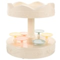Miniatyrbillede 3 af 5: Roterende karrusel cupcakeholder, automatisk roterende cupcakestativ til bageri-fest - Xin