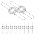 Miniatyrbillede 4 af 5: 10 stk. Lampeklokke-Fjederklips Lampeklokke-Adapter Lysekrone Lampeklokke DIY Fjederklips - Xin