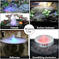 Miniatyrbillede 6 af 7: Mini Mist Maker med 12 LED Lys - Water-XIN